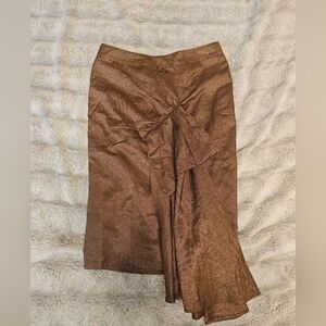 L.a.m.b Y2k Brown Glitter Pencil Skirt